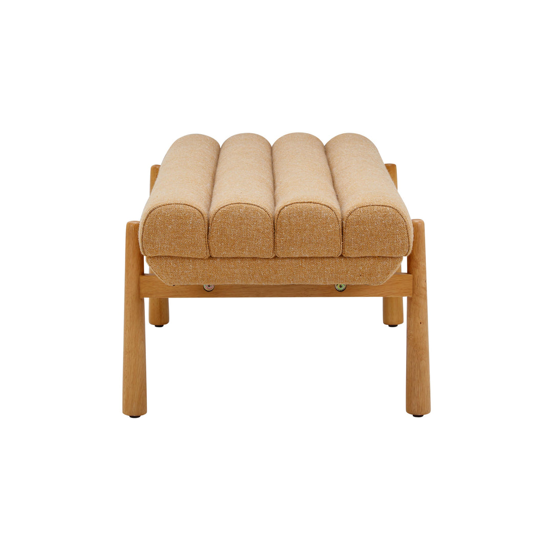 American Home Furniture | TOV Furniture - Julianna Sunflower Yellow Heavy Linen Bench