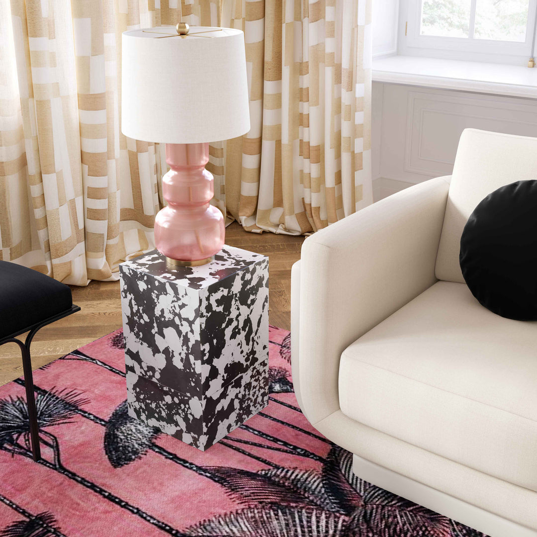 American Home Furniture | TOV Furniture - Palm Beach Grey & Pink 5' x 8' Area Rug