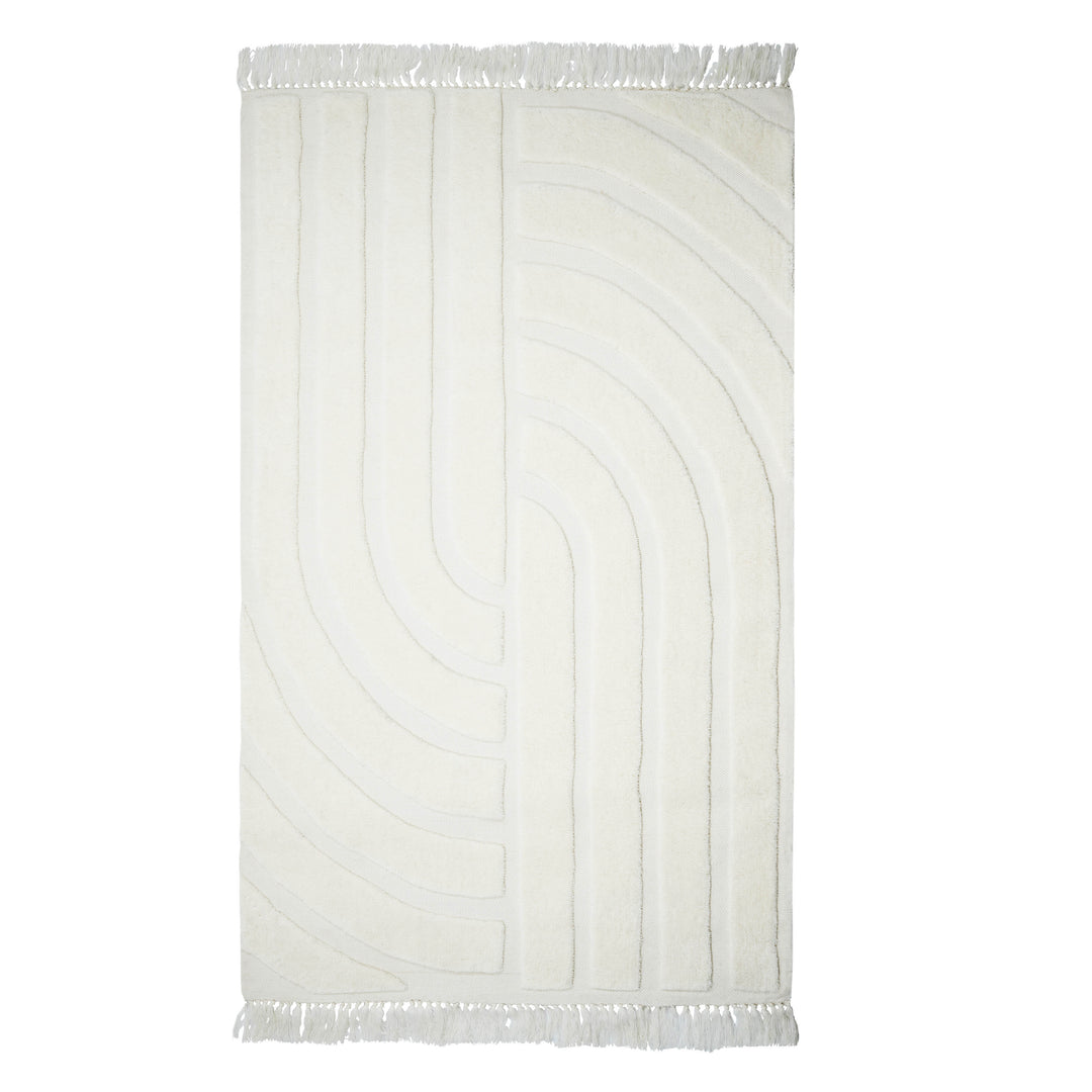 American Home Furniture | TOV Furniture - Loop White 5' x 8' Area Rug