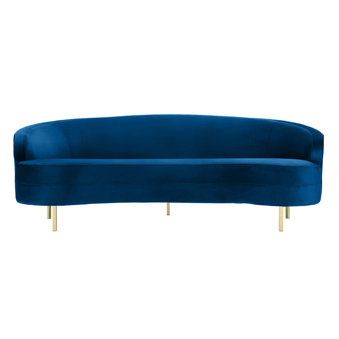 American Home Furniture | TOV Furniture - Baila Navy Velvet Sofa