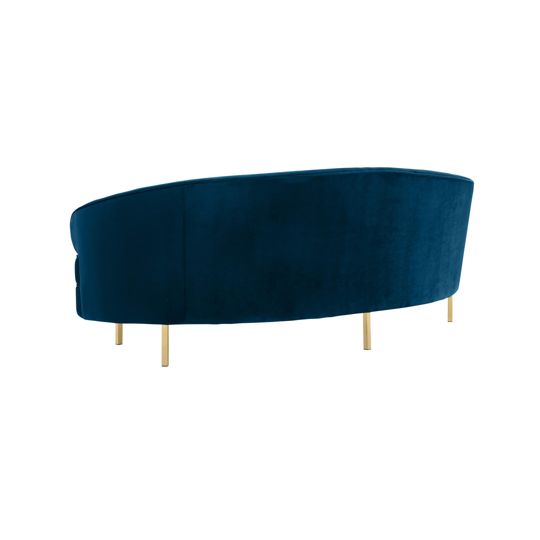 American Home Furniture | TOV Furniture - Baila Navy Velvet Sofa