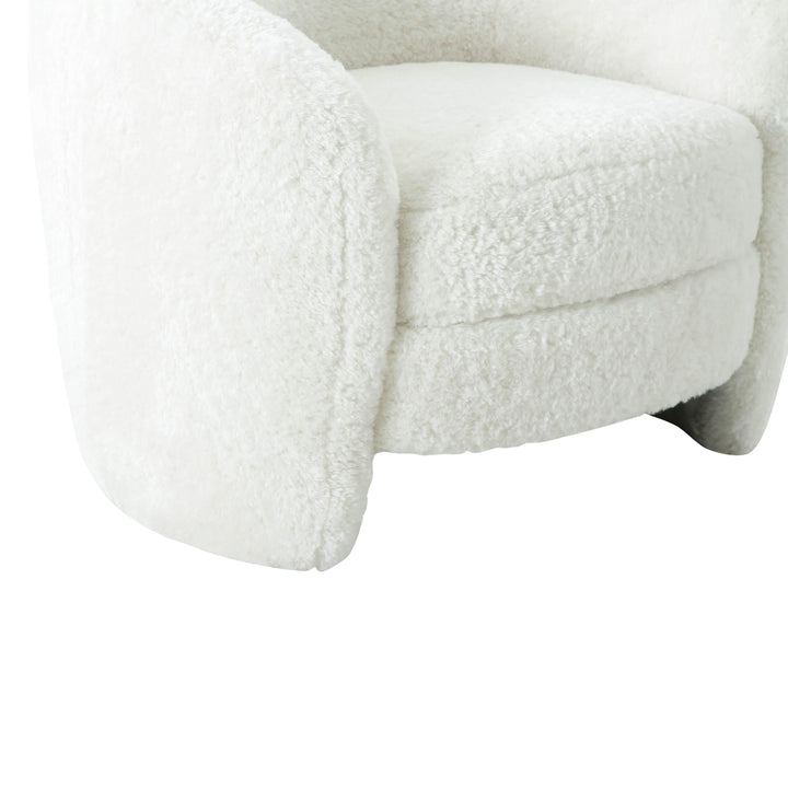 TOV Furniture Dakota Faux Shearling Armchair ACCENT + LOUNGE CHAIRS
