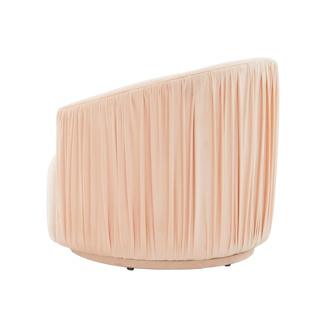 American Home Furniture | TOV Furniture - London Peche Pleated Swivel Chair