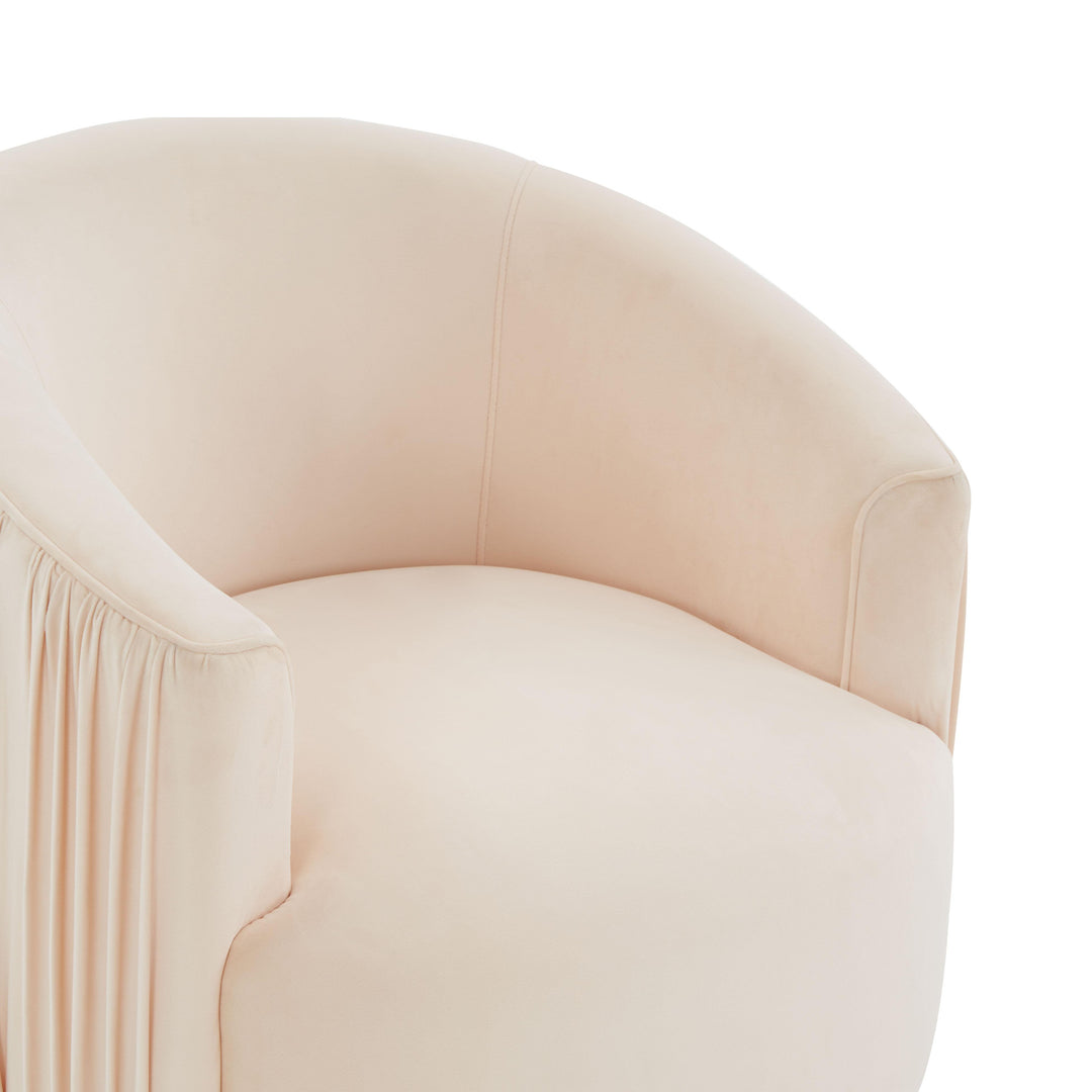 American Home Furniture | TOV Furniture - London Peche Pleated Swivel Chair