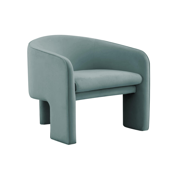 American Home Furniture | TOV Furniture - Marla Sea Blue Velvet Accent Chair