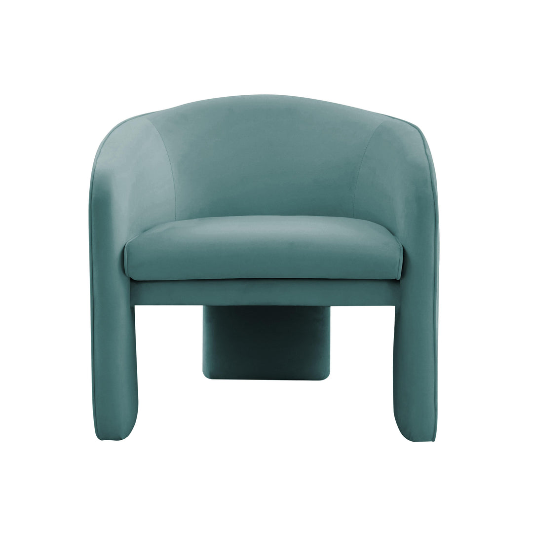 American Home Furniture | TOV Furniture - Marla Sea Blue Velvet Accent Chair