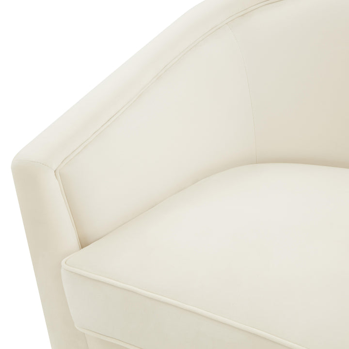 American Home Furniture | TOV Furniture - Flapper Cream Swivel Chair