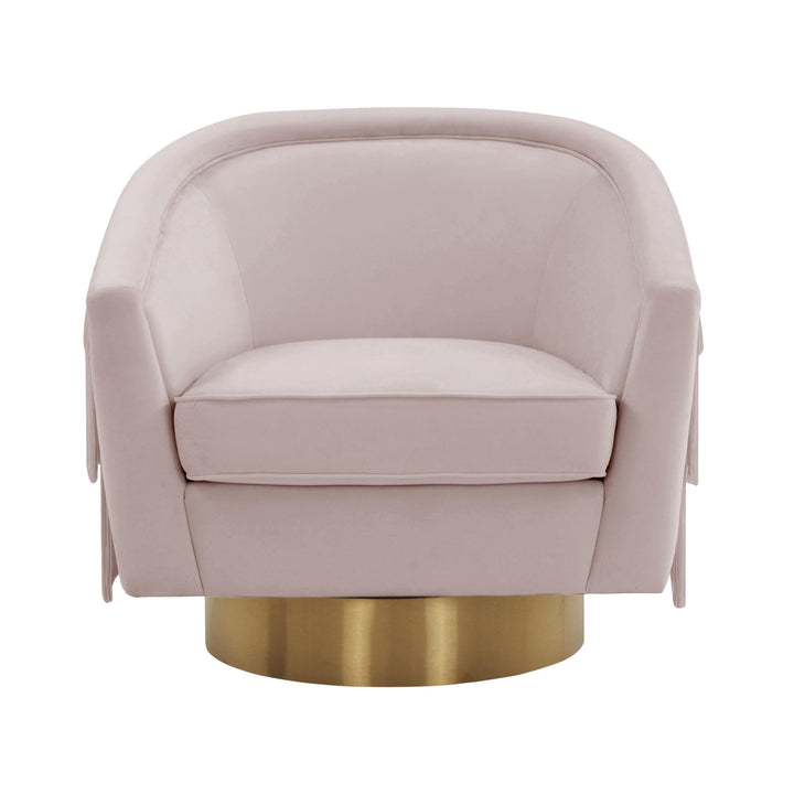 American Home Furniture | TOV Furniture - Flapper Blush Swivel Chair