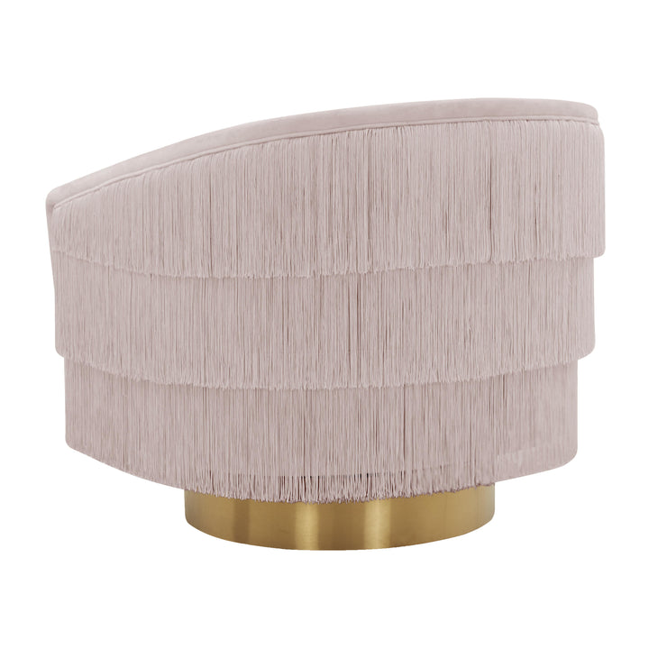 American Home Furniture | TOV Furniture - Flapper Blush Swivel Chair