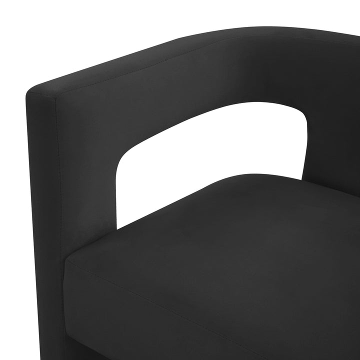 American Home Furniture | TOV Furniture - Sloane Black Velvet Chair