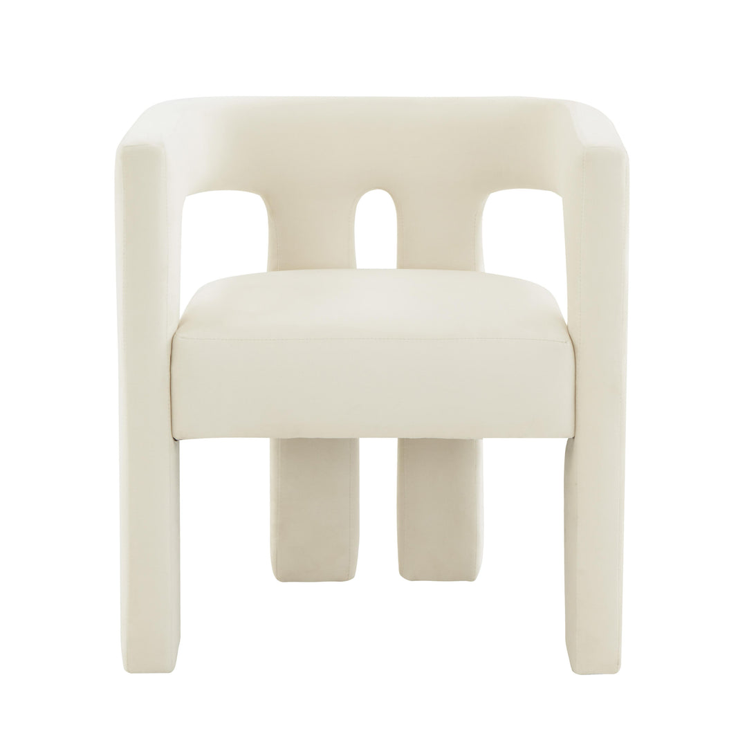 American Home Furniture | TOV Furniture - Sloane Cream Velvet Chair