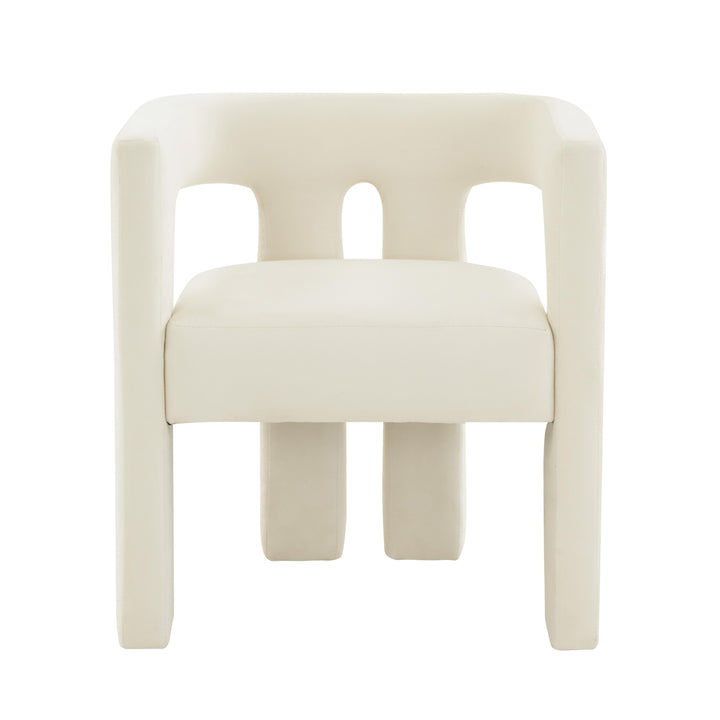 American Home Furniture | TOV Furniture - Sloane Cream Velvet Chair