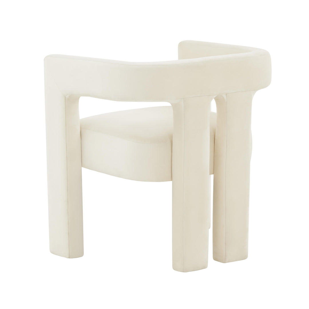 American Home Furniture | TOV Furniture - Sloane Cream Velvet Chair