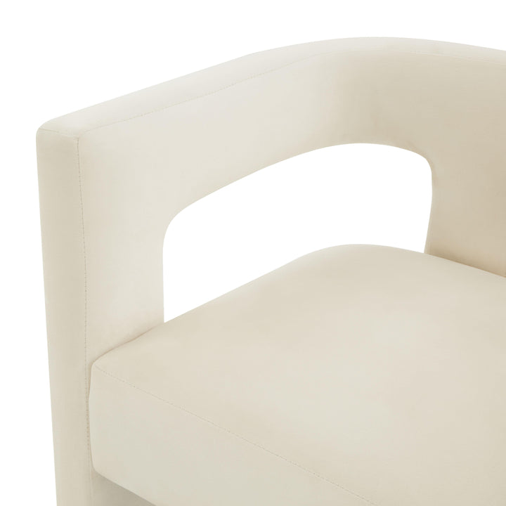 American Home Furniture | TOV Furniture - Sloane Cream Velvet Chair