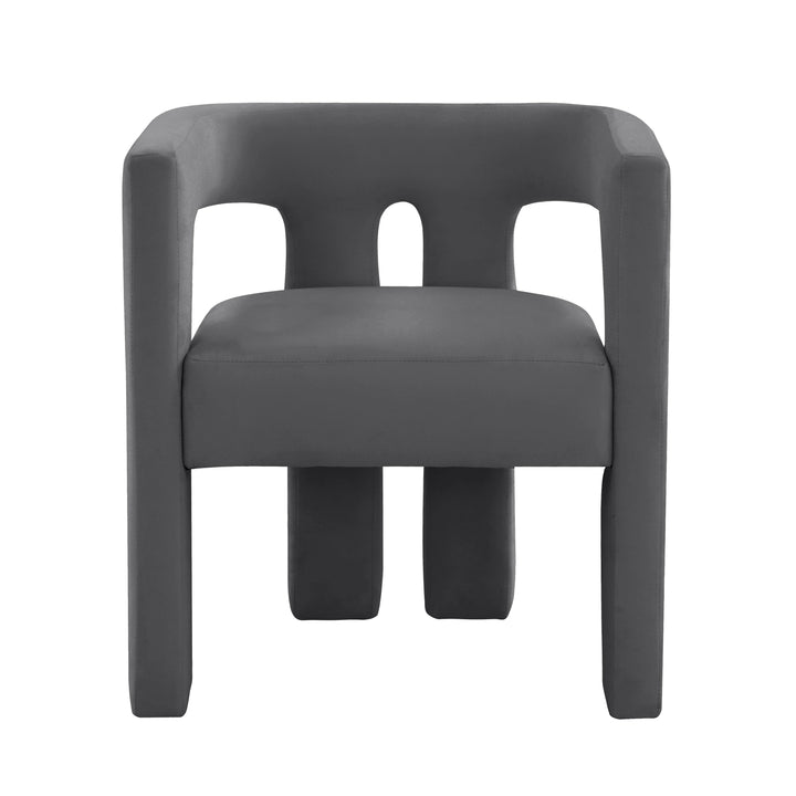 American Home Furniture | TOV Furniture - Sloane Dark Grey Velvet Chair