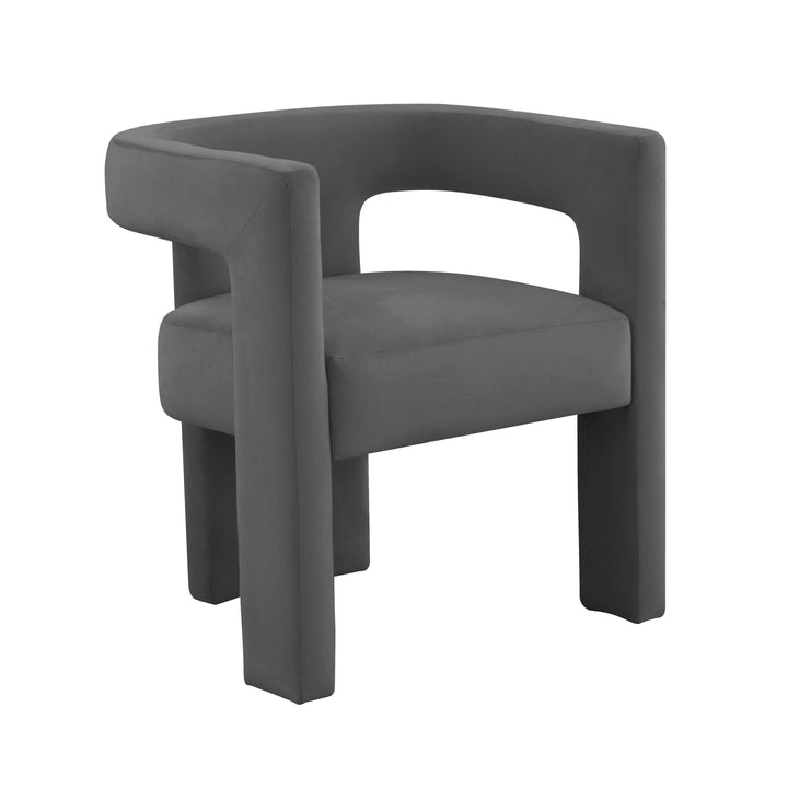 American Home Furniture | TOV Furniture - Sloane Dark Grey Velvet Chair