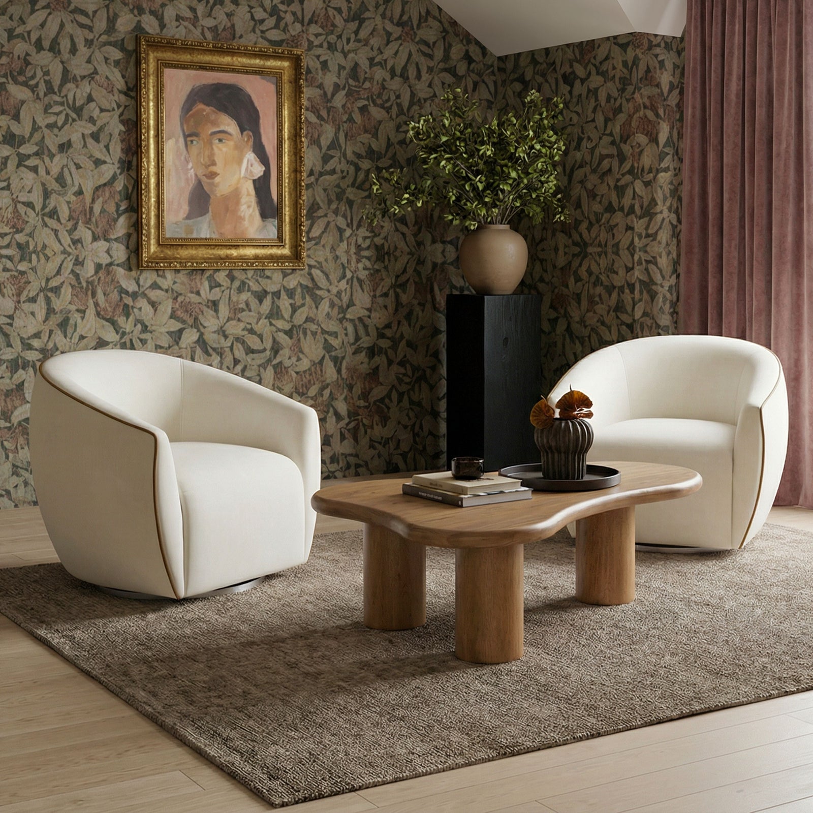Chocolate Brown,Cream