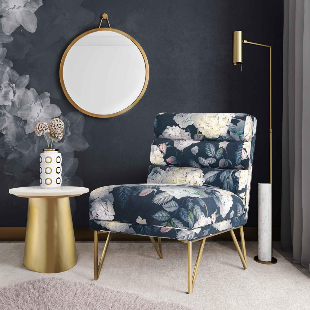American Home Furniture | TOV Furniture - Kelly Floral Velvet Chair