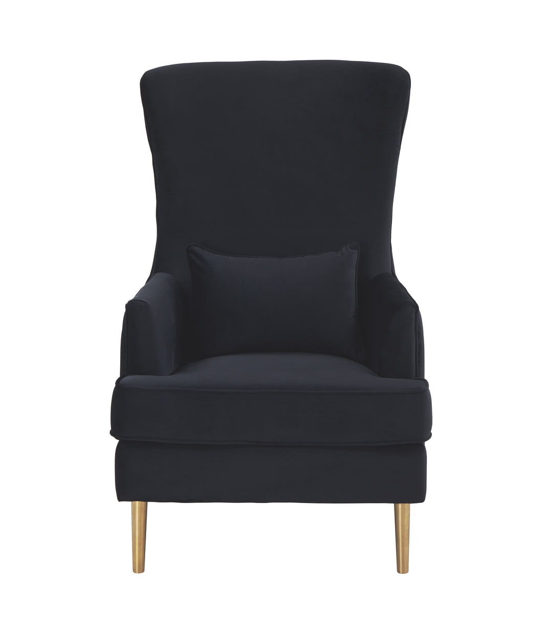 American Home Furniture | TOV Furniture - Alina Black Tall Tufted Back Chair