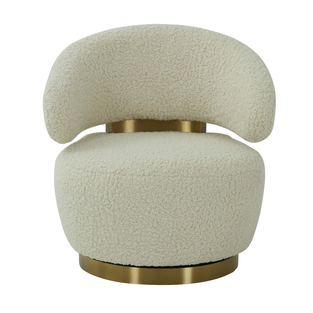 TOV Furniture Austin Faux Shearling Chair ACCENT + LOUNGE CHAIRS
