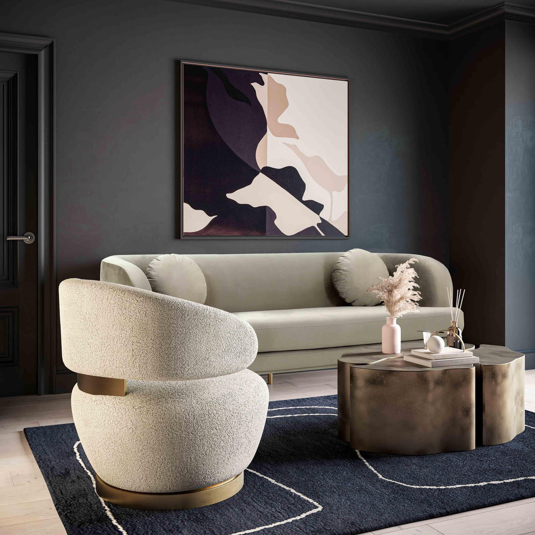 TOV Furniture Austin Faux Shearling Chair ACCENT + LOUNGE CHAIRS