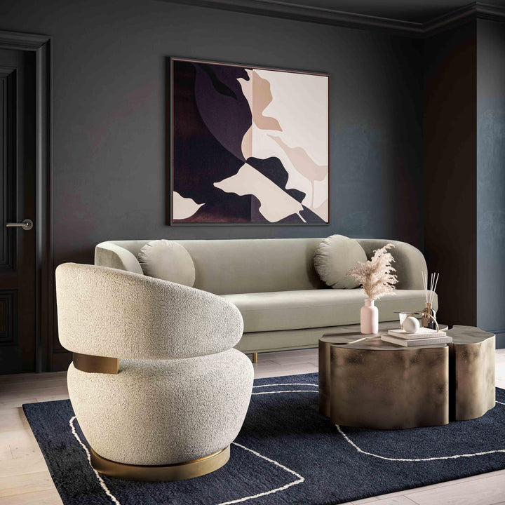 TOV Furniture Austin Faux Shearling Chair ACCENT + LOUNGE CHAIRS