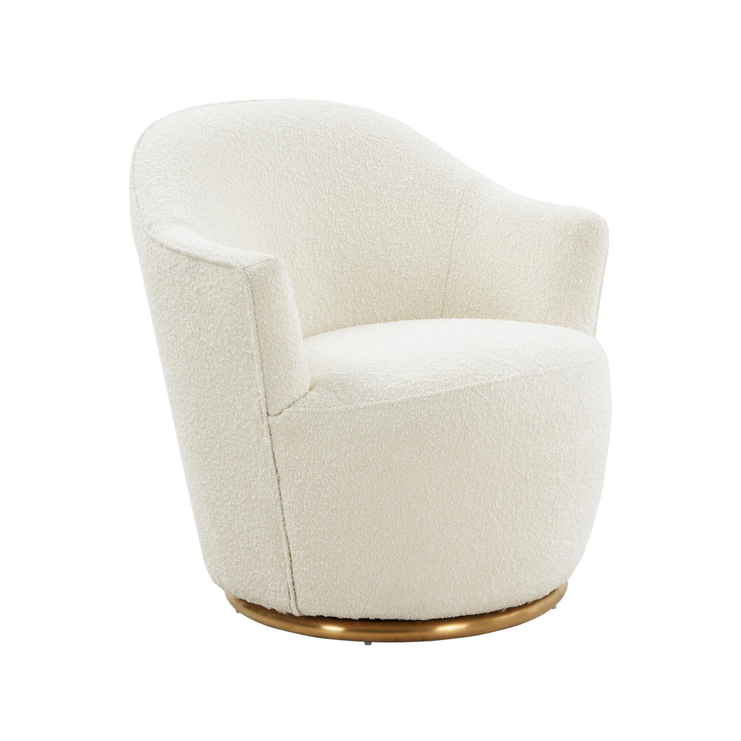 American Home Furniture | TOV Furniture - Skyla Boucle Swivel Chair