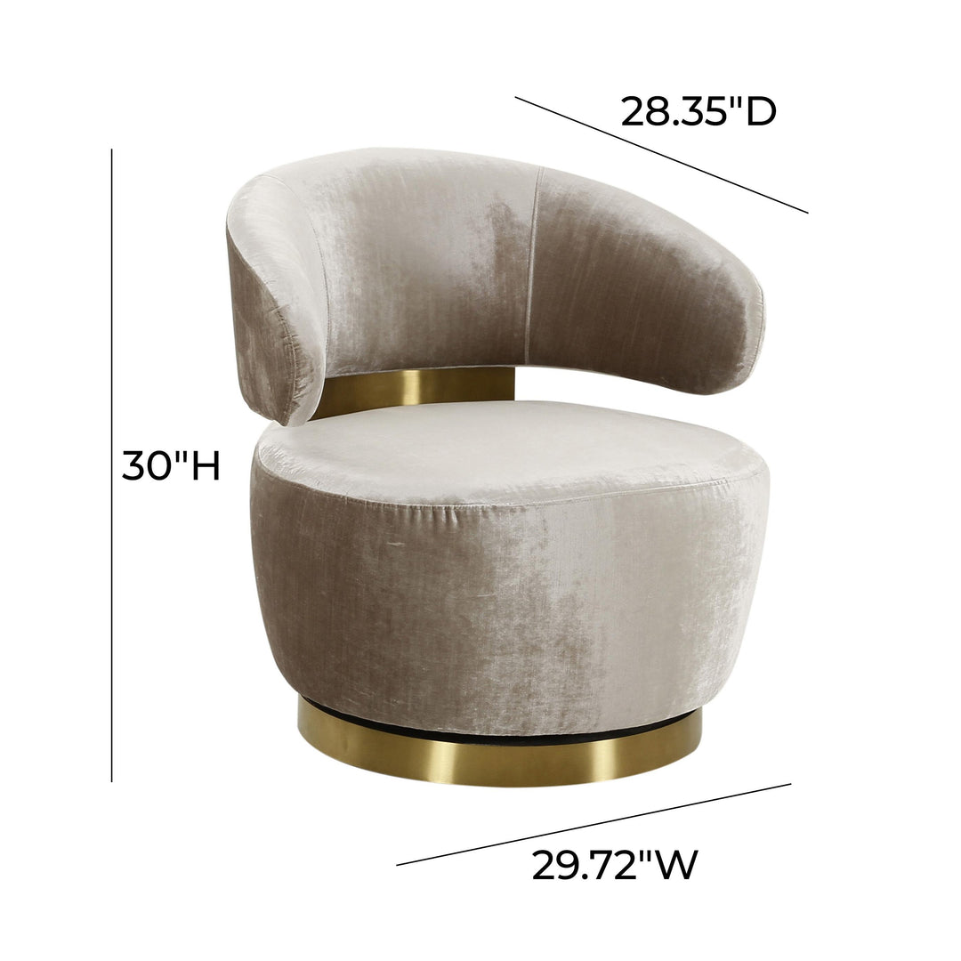 TOV Furniture Austin Champagne Chair ACCENT + LOUNGE CHAIRS