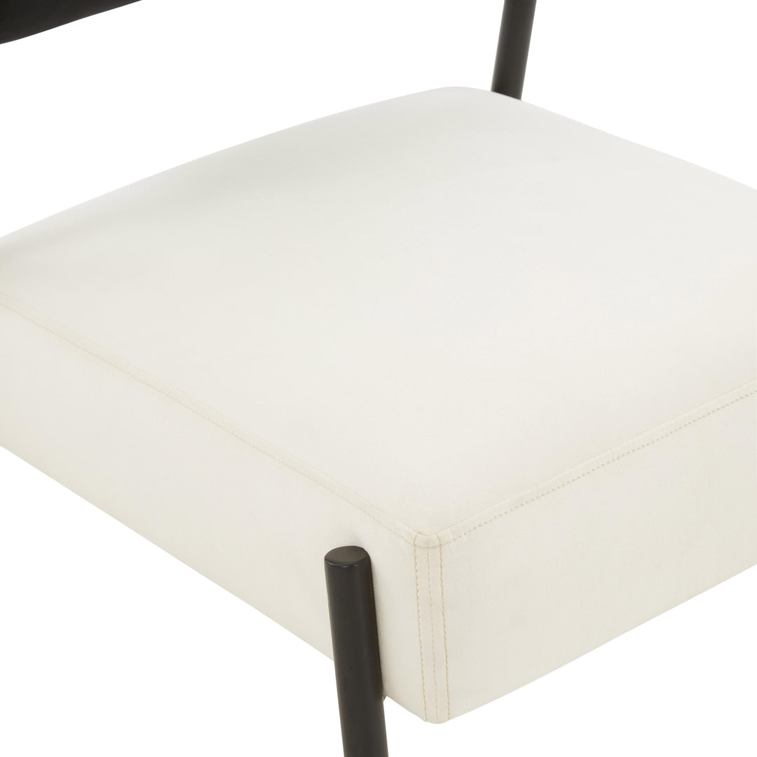 American Home Furniture | TOV Furniture - Jolene Cream Velvet Accent Chair