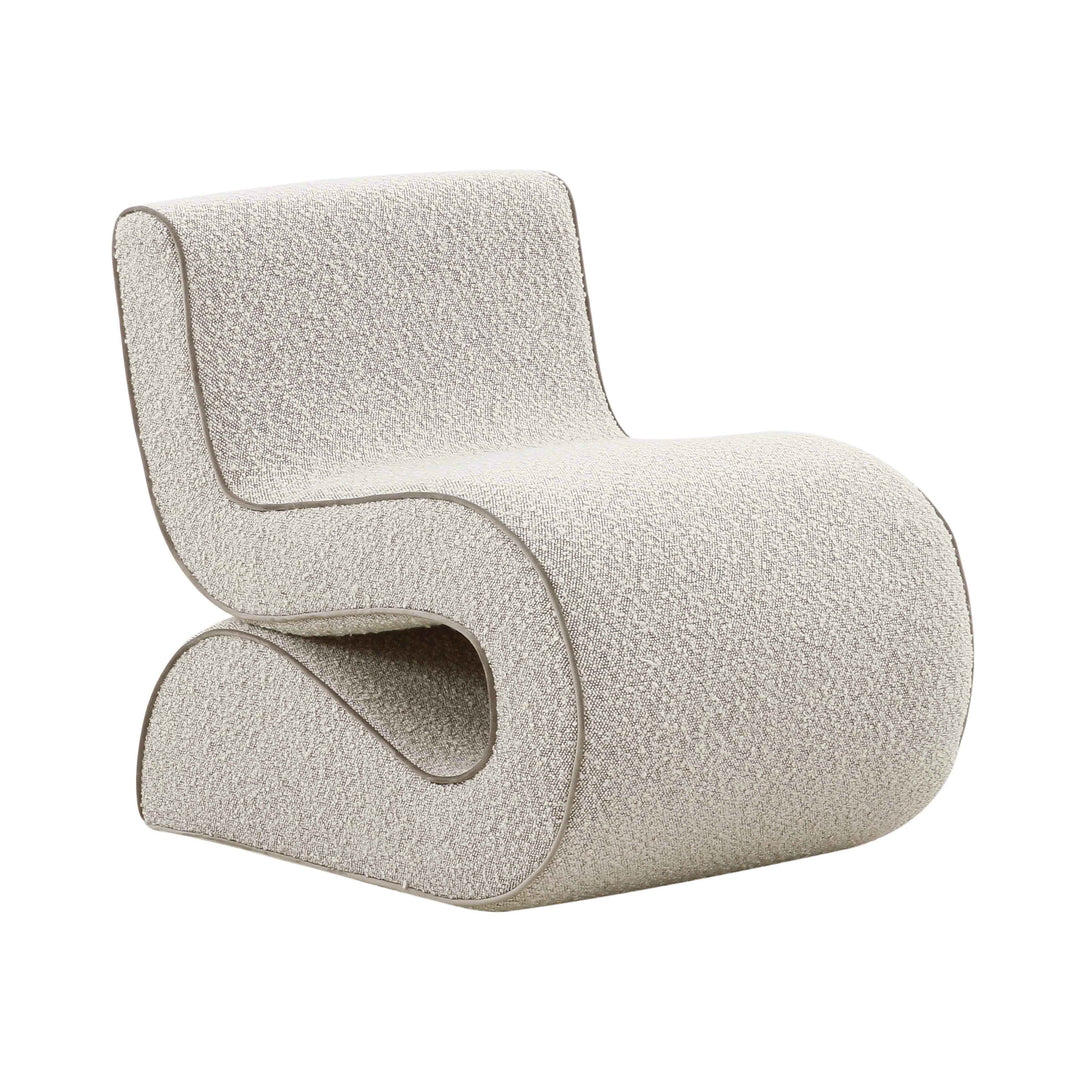 American Home Furniture | TOV Furniture - Senna Speckled Grey Boucle Accent Chair