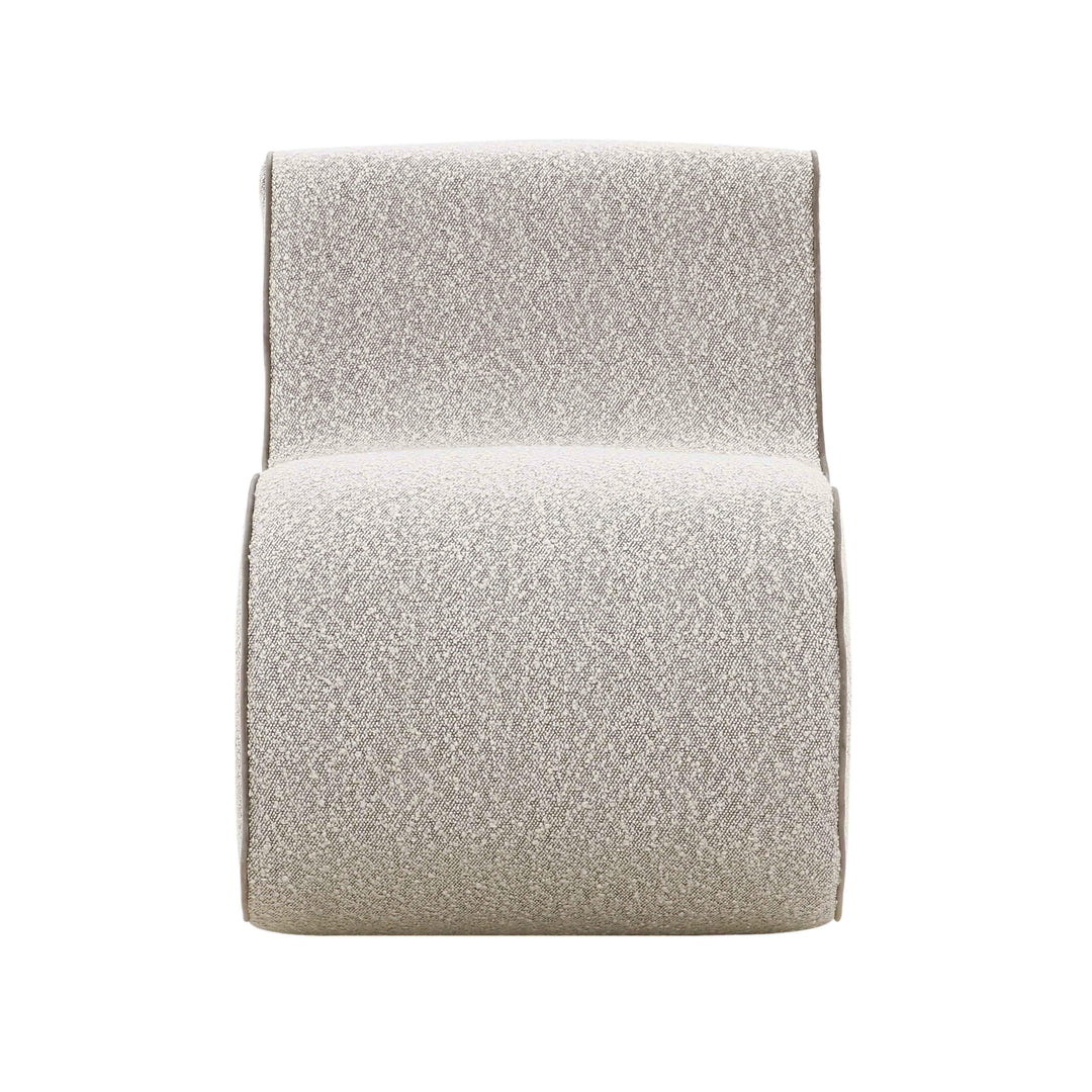 TOV Furniture Senna Speckled Grey Boucle Accent Chair ACCENT + LOUNGE CHAIRS