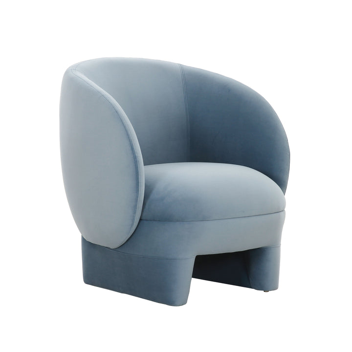 American Home Furniture | TOV Furniture - Kiki Blue Stone Velvet Accent Chair