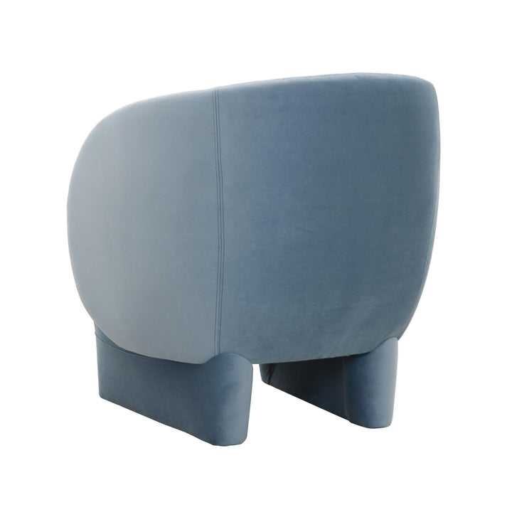 American Home Furniture | TOV Furniture - Kiki Blue Stone Velvet Accent Chair