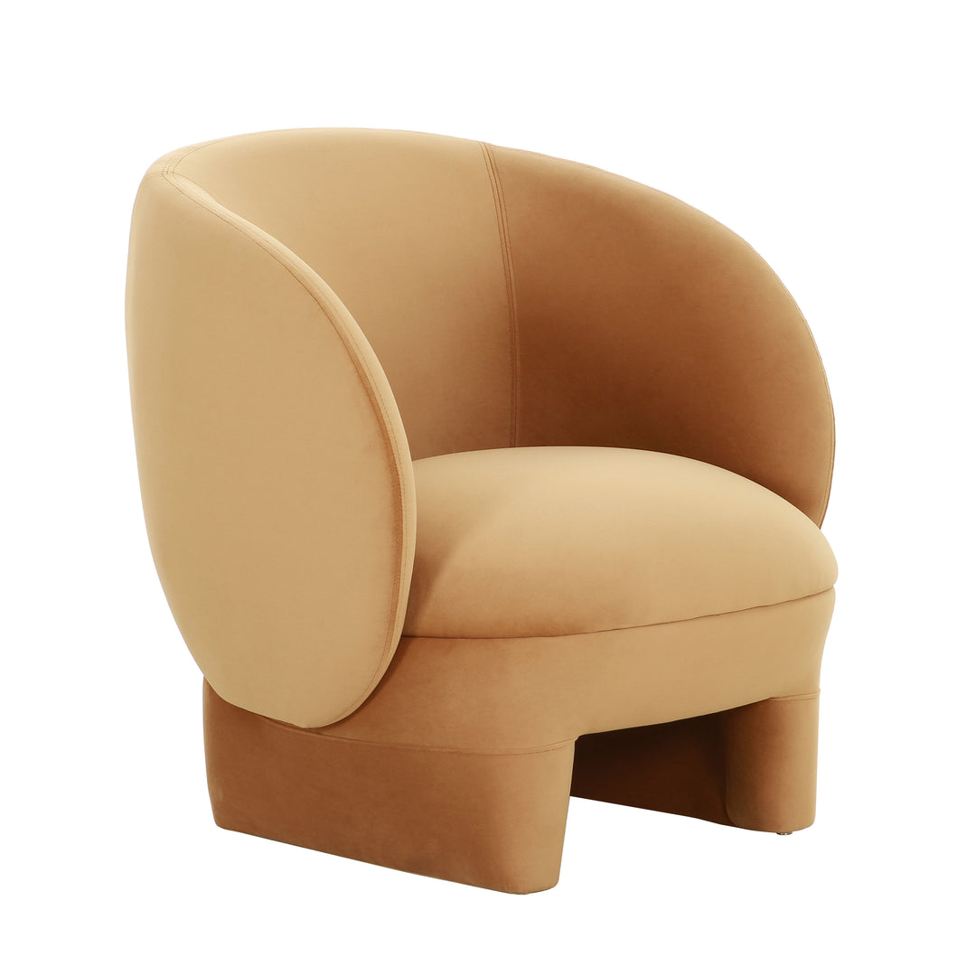 American Home Furniture | TOV Furniture - Kiki Cognac Velvet Accent Chair