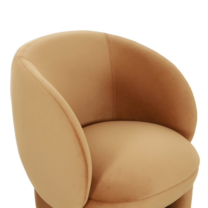 American Home Furniture | TOV Furniture - Kiki Cognac Velvet Accent Chair