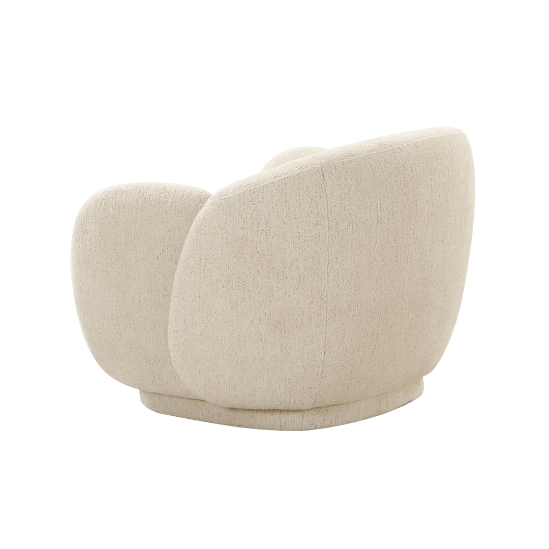 TOV Furniture Misty Cream Boucle Accent Chair ACCENT + LOUNGE CHAIRS
