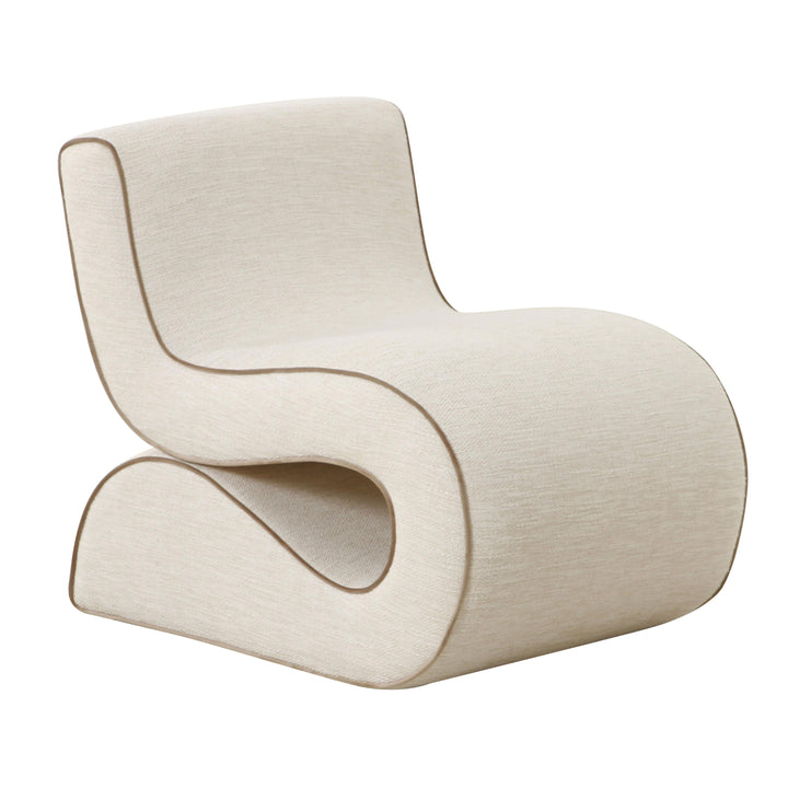 American Home Furniture | TOV Furniture - Senna Cream Basketweave Accent Chair