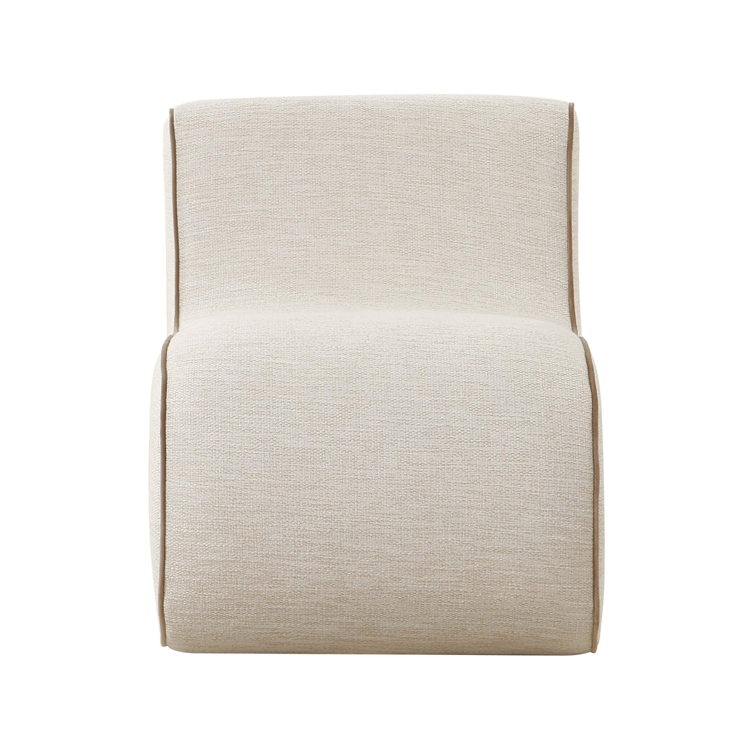 American Home Furniture | TOV Furniture - Senna Cream Basketweave Accent Chair