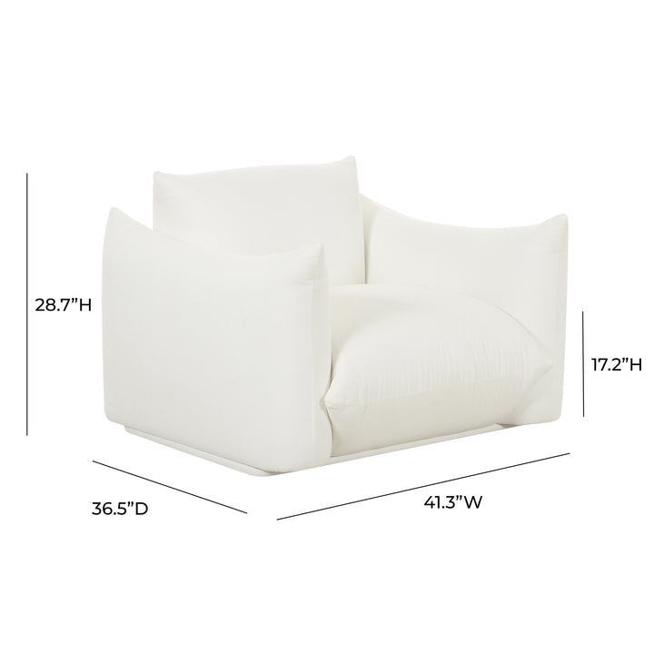 American Home Furniture | TOV Furniture - Saint Tropez Pearl Stuffed Armchair