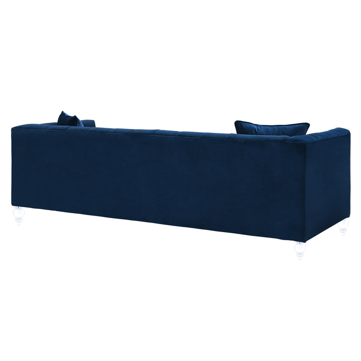 TOV Furniture Bea Navy Velvet Sofa SOFAS + SECTIONALS