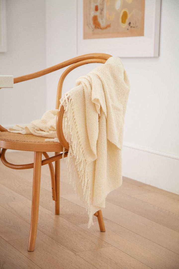 Boucle Baby Alpaca Throw - AmericanHomeFurniture