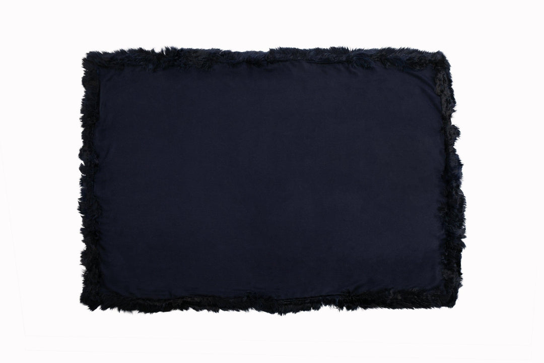 Baby Alpaca Woven Throw w/ Alpaca Fur Trim - AmericanHomeFurniture