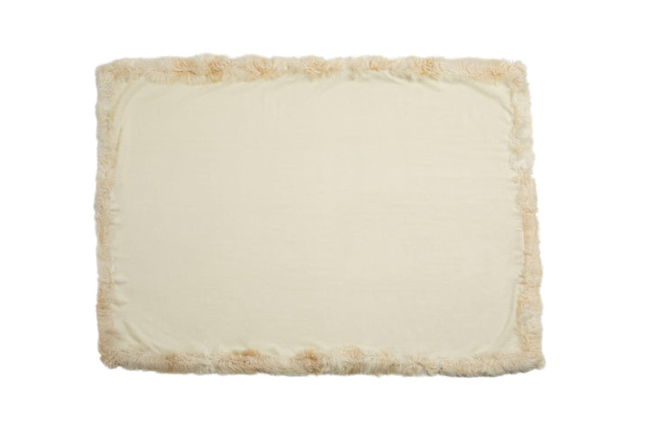 Baby Alpaca Woven Throw w/ Alpaca Fur Trim - AmericanHomeFurniture