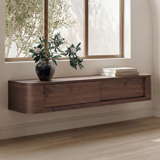 Round Off Floating Console Table