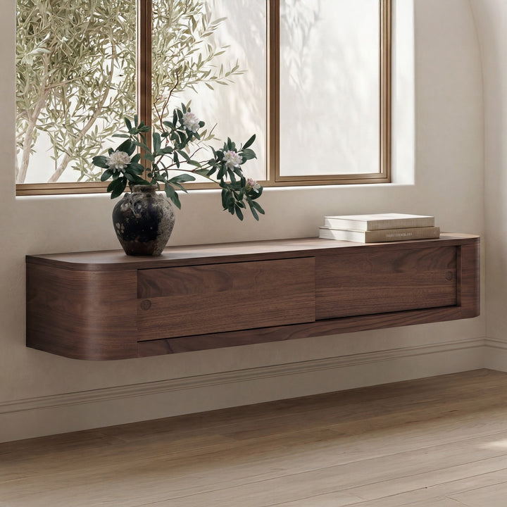 Round Off Floating Console Table