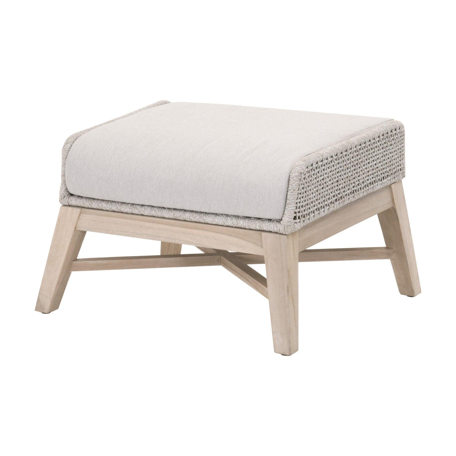 Essentials For Living - Tapestry Outdoor Footstool - 6851FS.WTA/PUM/GT | American Home Furniture