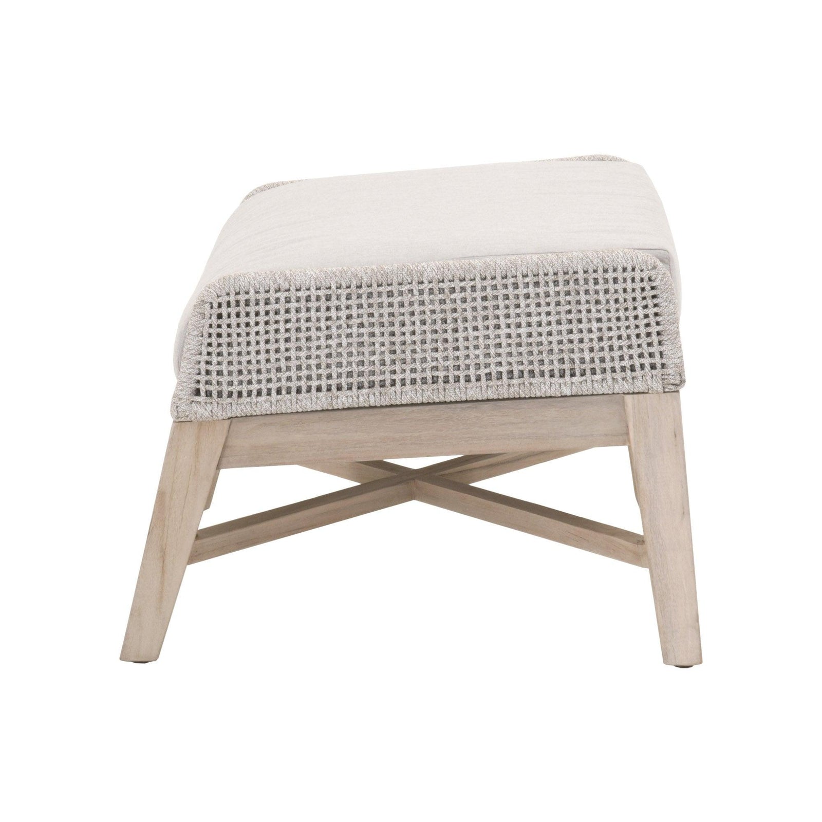 Essentials For Living - Tapestry Outdoor Footstool - 6851FS.WTA/PUM/GT | American Home Furniture