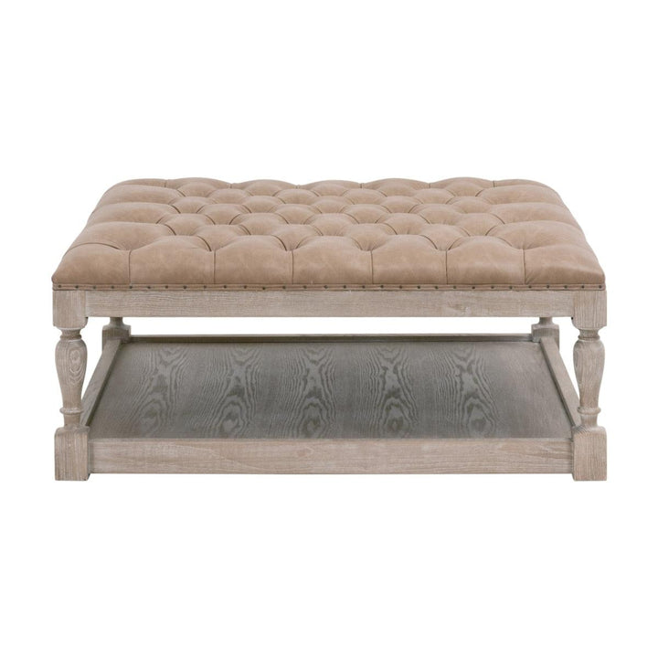 Townsend Tufted Upholstered Coffee Table - AmericanHomeFurniture