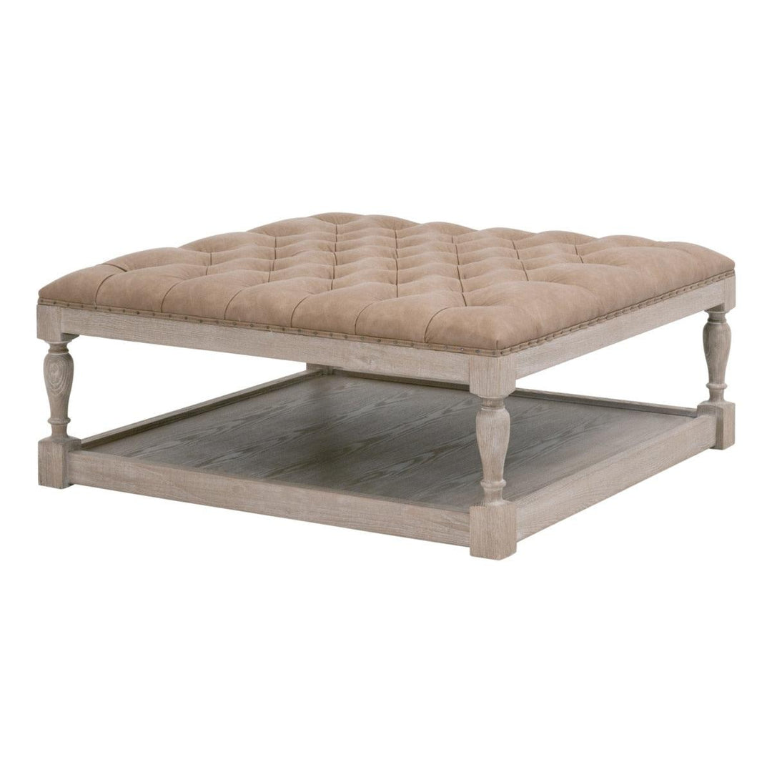 Townsend Tufted Upholstered Coffee Table - AmericanHomeFurniture