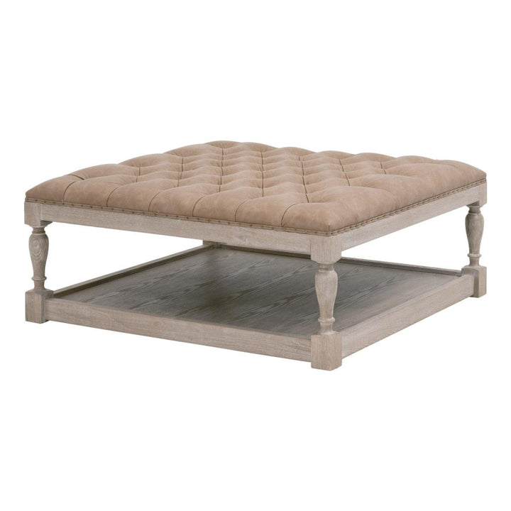 Townsend Tufted Upholstered Coffee Table - AmericanHomeFurniture